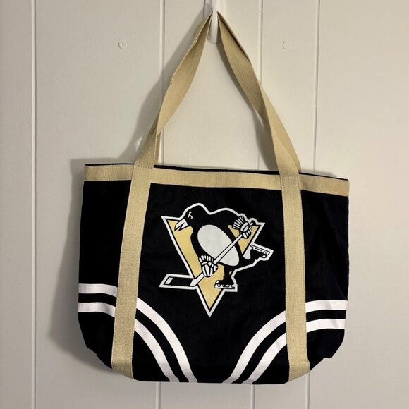 Pittsburgh Penguins NHL Canvas Tote Bag Pro-FAN-ity Pens Hockey Reusable Work - Picture 1 of 14